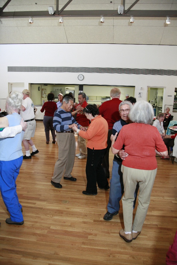 Senior Center Meal Program Dancing